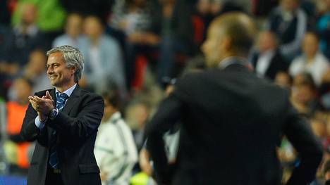 Feinde an der Seitenlinie: Jose Mourinho (l.) und Pep Guardiola