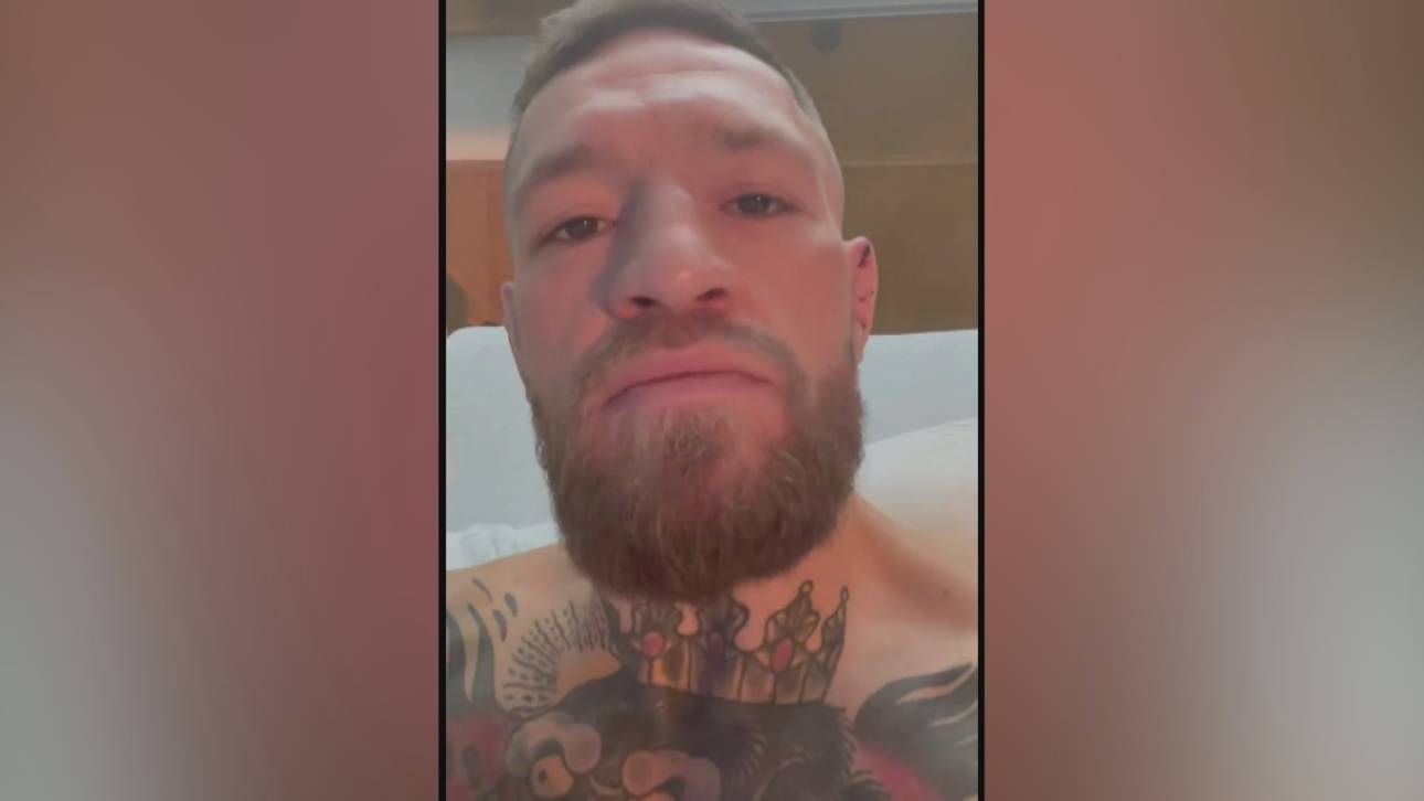 Nach Beinbruch: McGregor meldet sich aus dem Krankenhaus