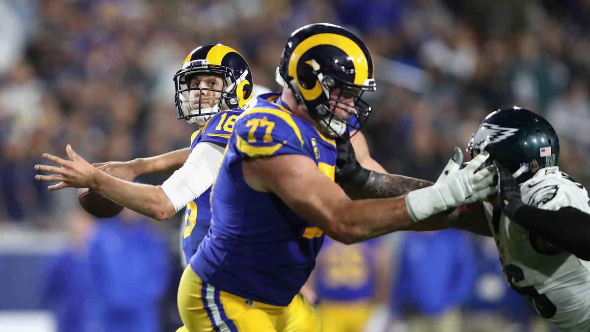 ANDREW WHITWORTH/ROBERT HAVENSTEIN vs. KYLE VAN NOY/TREY FLOWERS: Während bei den Rams die Gefahr eher von der Mitte ausgeht, sind die besten Pats-Verteidiger eher außen zu finden. Whitworth (Nr. 77) ist zwar älter als sein Coach, aber immer noch eine Stütze. Havenstein hat in 59 Starts nur elf Strafen