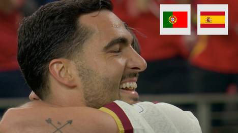 Spanien zieht dank eines späten Treffers von Mikel Merino gegen Portugal ins WM-Viertelfinale ein. Dabei endet die WM-Karriere von Cristiano Ronaldo. 