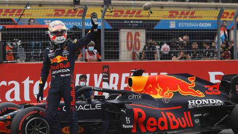 Max Verstappen im Red Bull holte sich die Pole Position für den Frankreich-GP