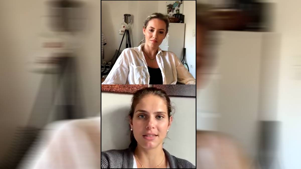 Julia Görges im Instagram-Live-Interview mit Laura Papendick