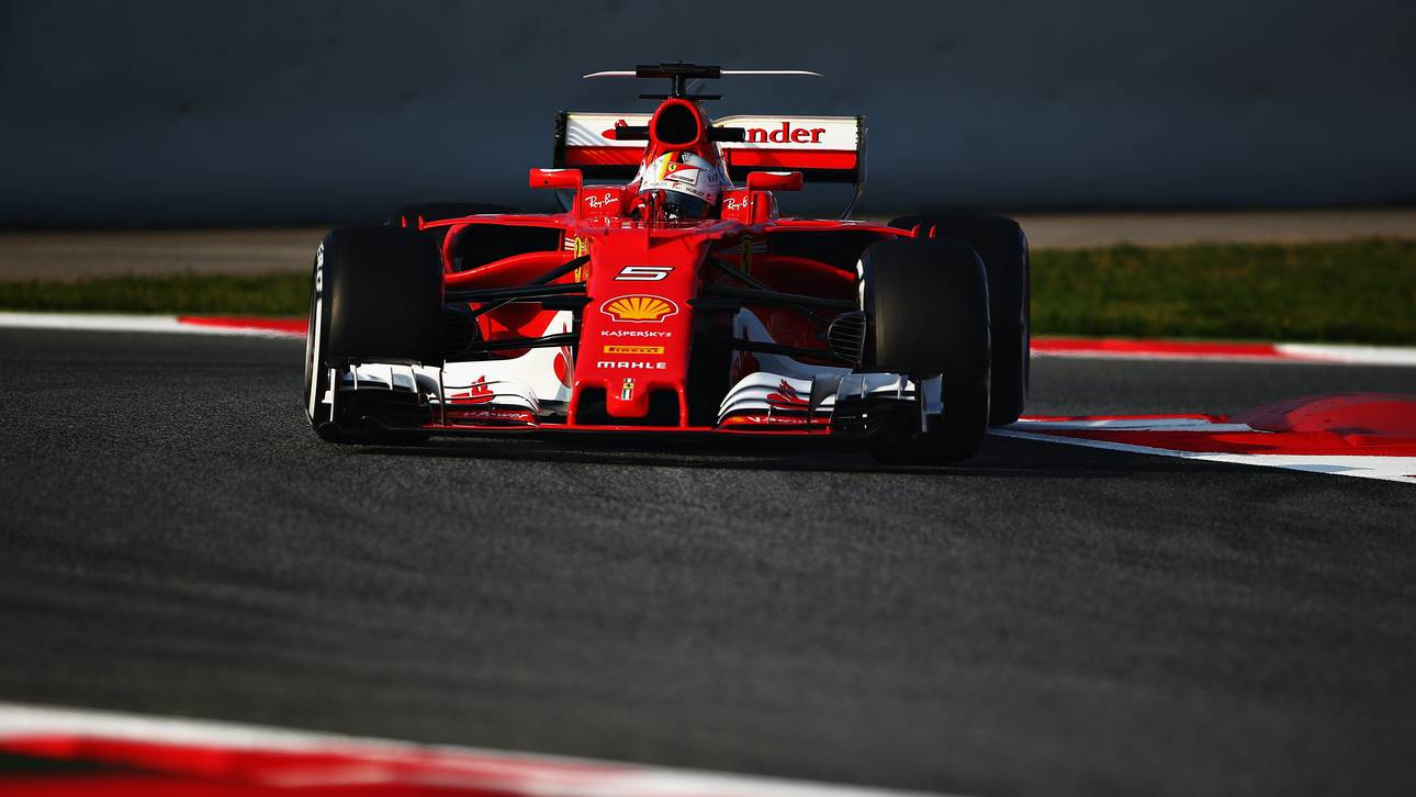 Vettel legt mit neuem Ferrari los