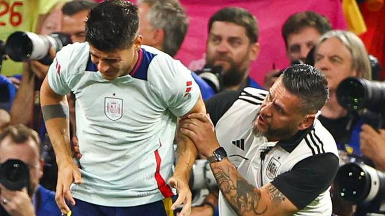 Alvaro Morata wurde ausgerechnet von einem Mitglied des spanischen Staffs abgeräumt