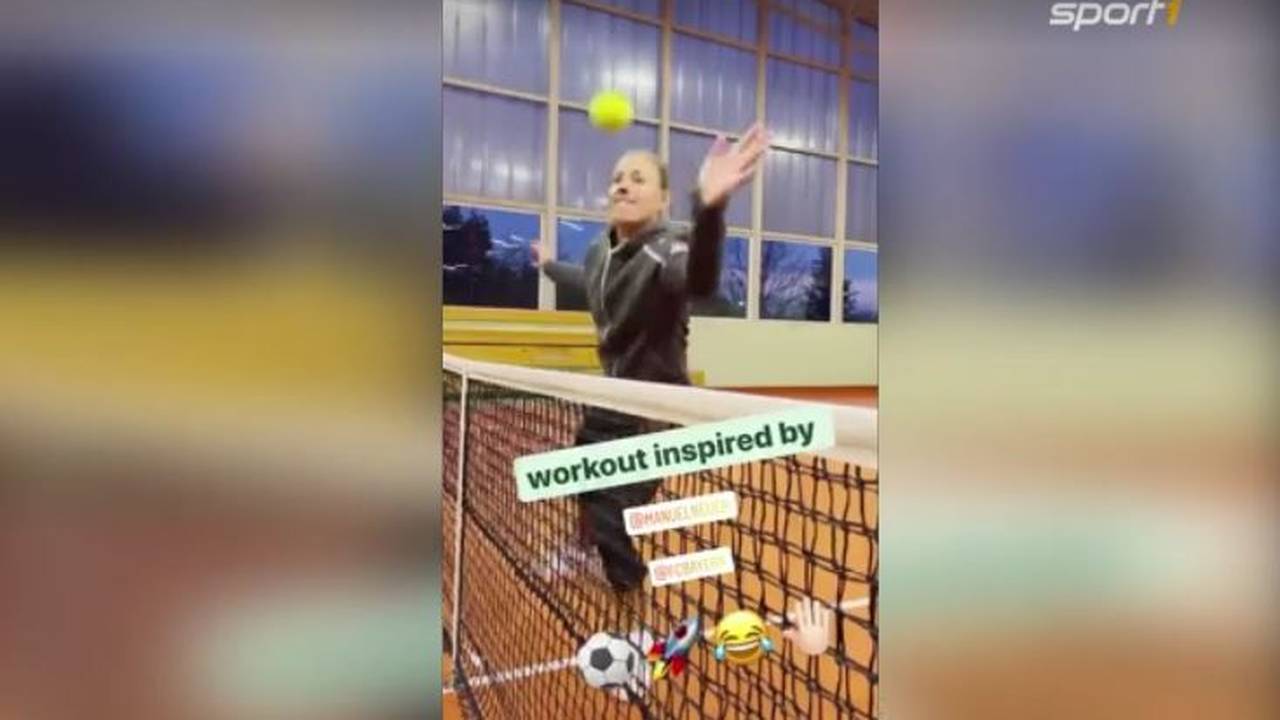 Workout wie Manuel Neuer: Angelique Kerber lässt sich vom Torwart inspirieren