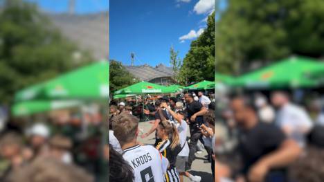 Der US-Streamer IShowSpeed sorgt bei den Festlichkeiten des Finales der UEFA Champions League im Münchener Olympiapark.