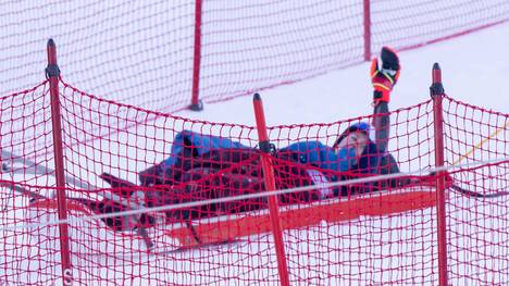 Mikaela Shiffrin ist beim Riesenslalom in Kllington gestürzt