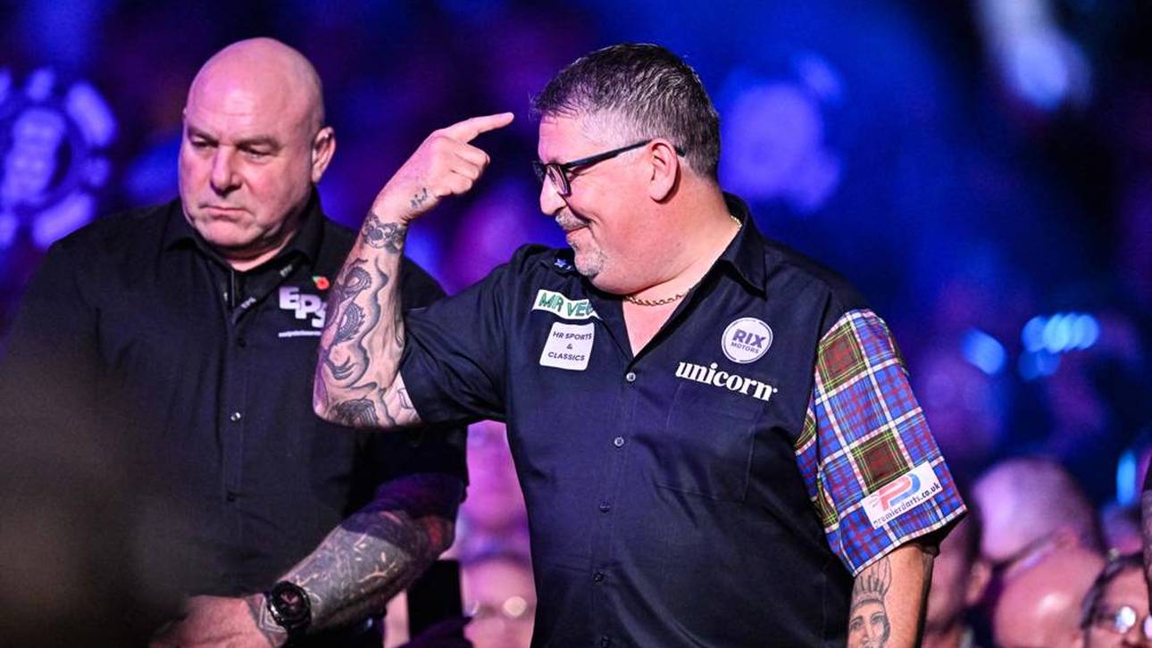 Gary Anderson freut sich auf die Darts-WM