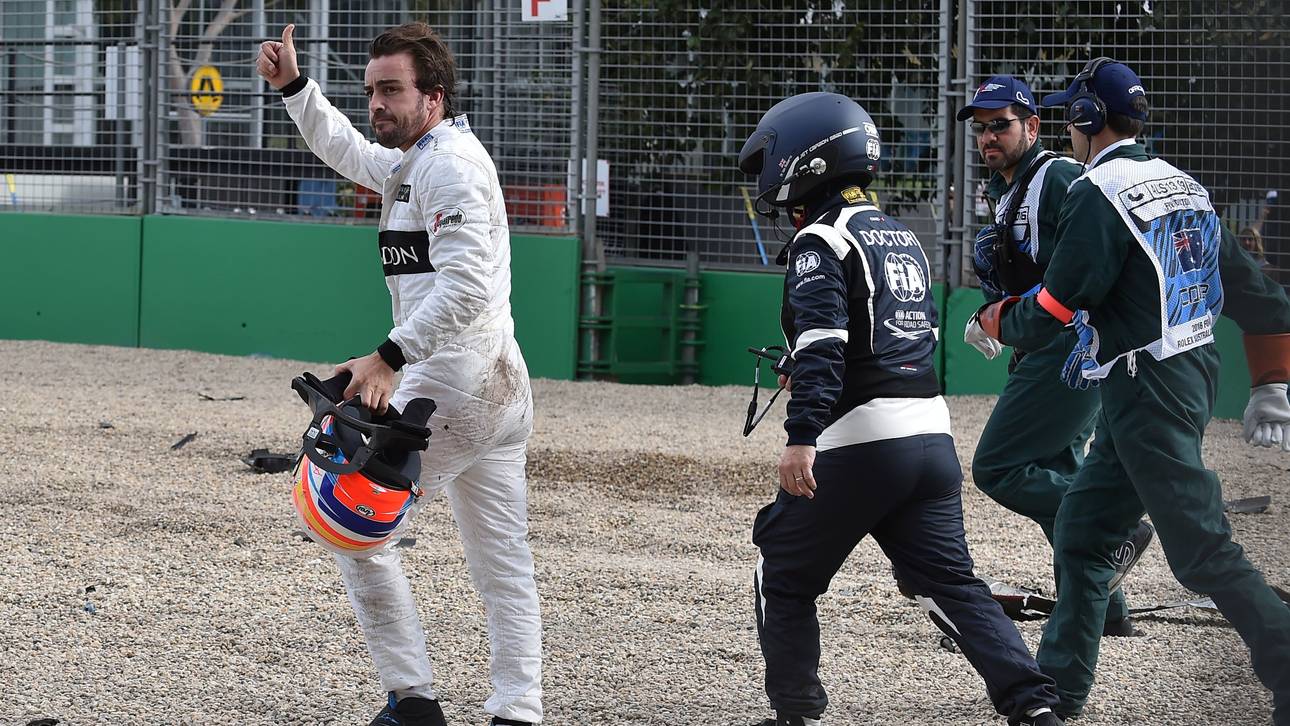 Alonso dachte nach Crash an die Mutter