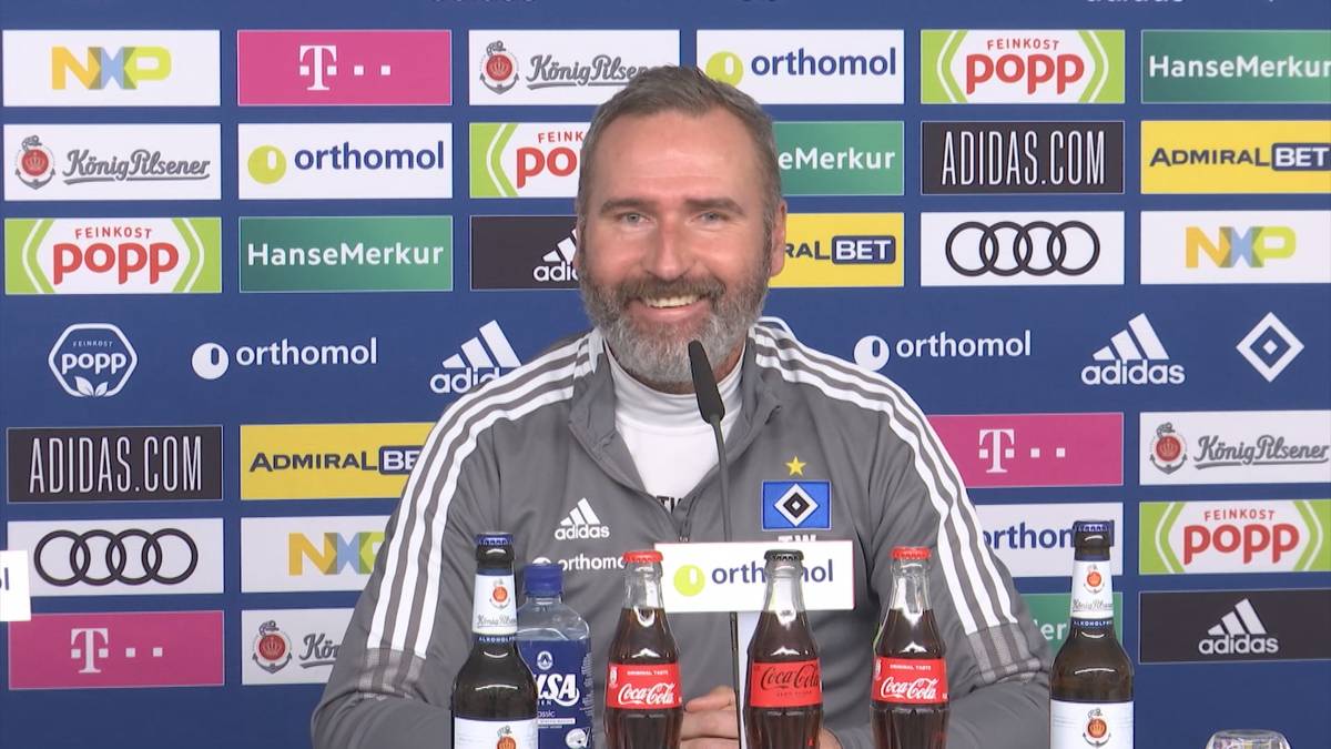 Nach dem Pokal-Sieg vom HSV antwortet der Coach Tim Walter auf die Frage eines Reporters, ob es danach Alkohol gibt, mit einer kuriosen Bier-Anekdote. 
