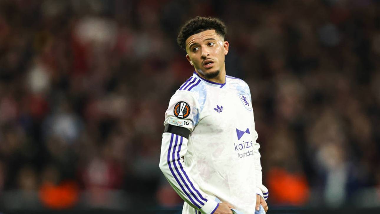 Jadon Sancho spielte zuletzt für Aston Villa