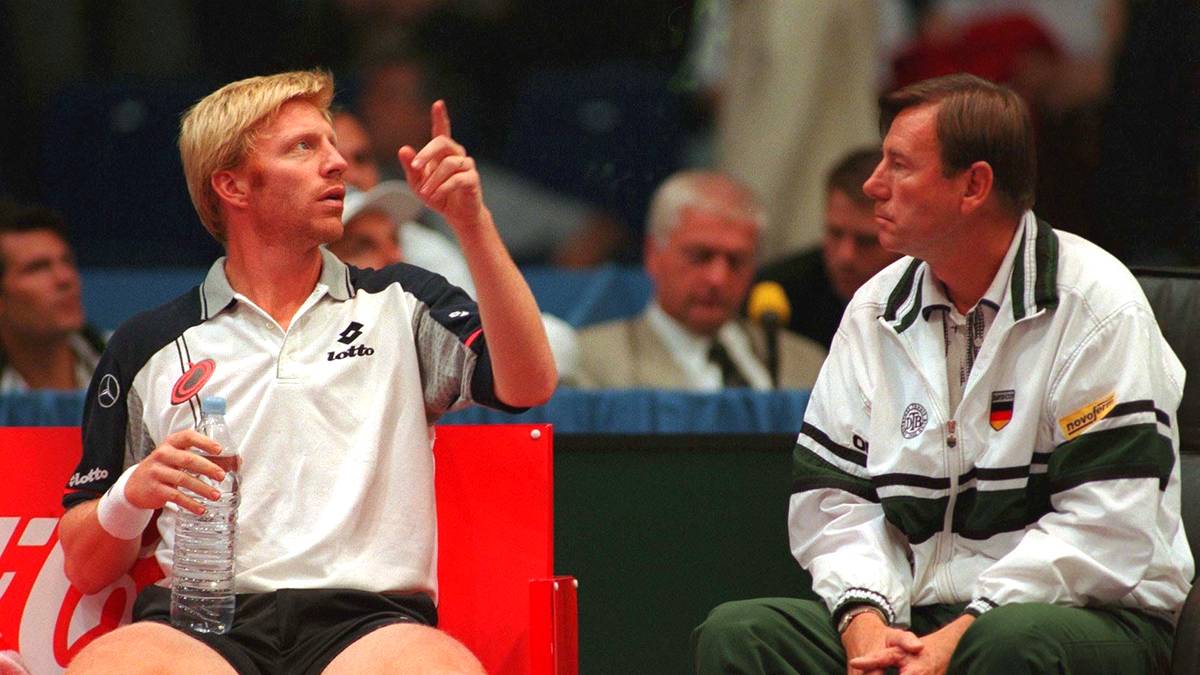 TENNIS: DAVIS CUP 1997 in ESSEN, 19.09.97, Niki Pilic, Boris Becker