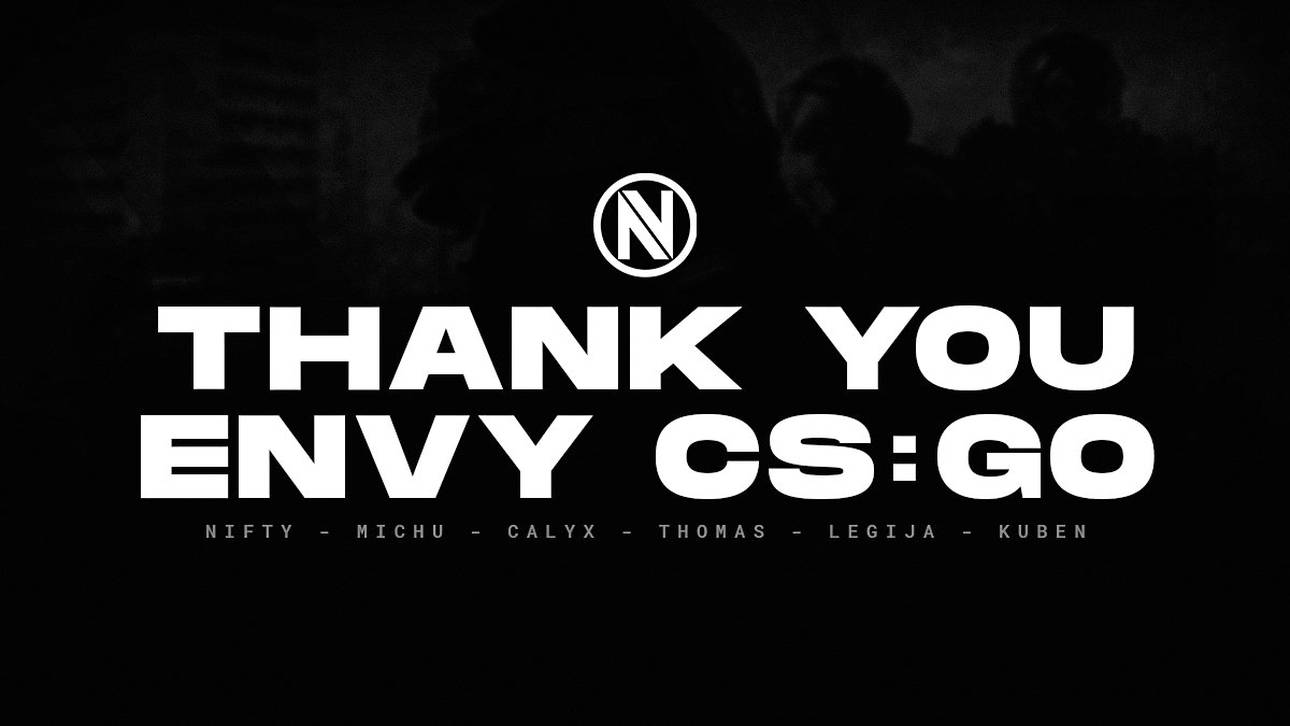 CS:GO: Envy entlässt Roster