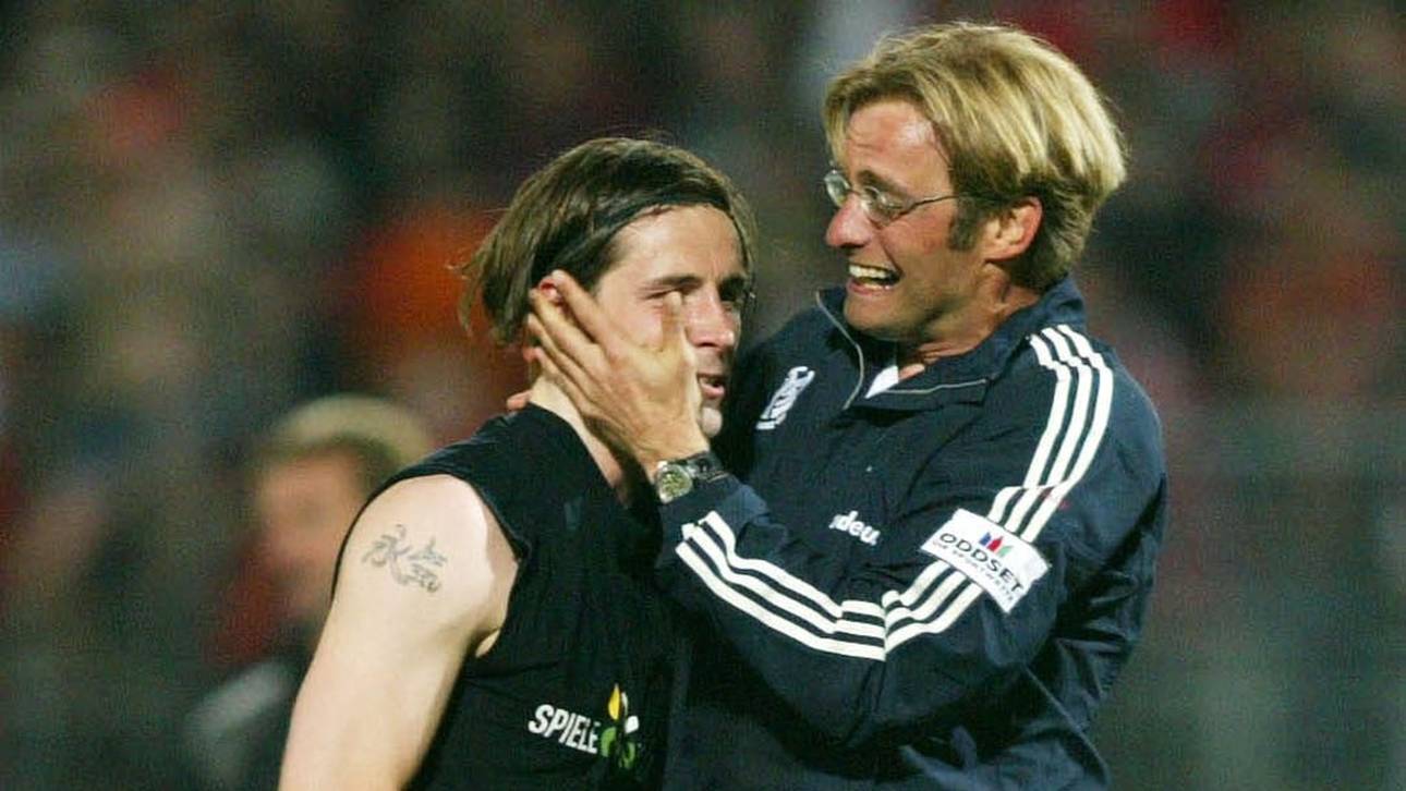 Jürgen Klopp (r.) und Marco Rose kennen sich bestens aus gemeinsamen Mainzer Zeiten