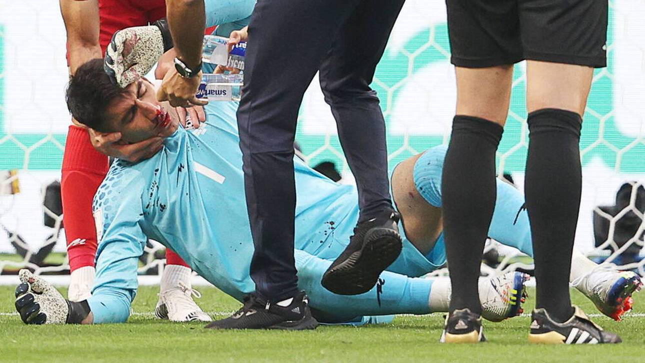 Horror-Crash: Iran-Keeper in Klinik