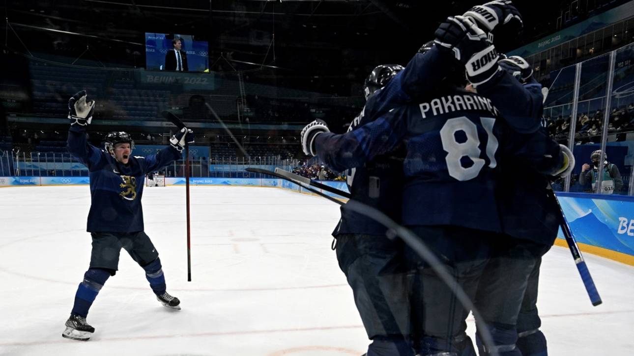 Eishockey: Finnland als Gruppensieger direkt ins Viertelfinale