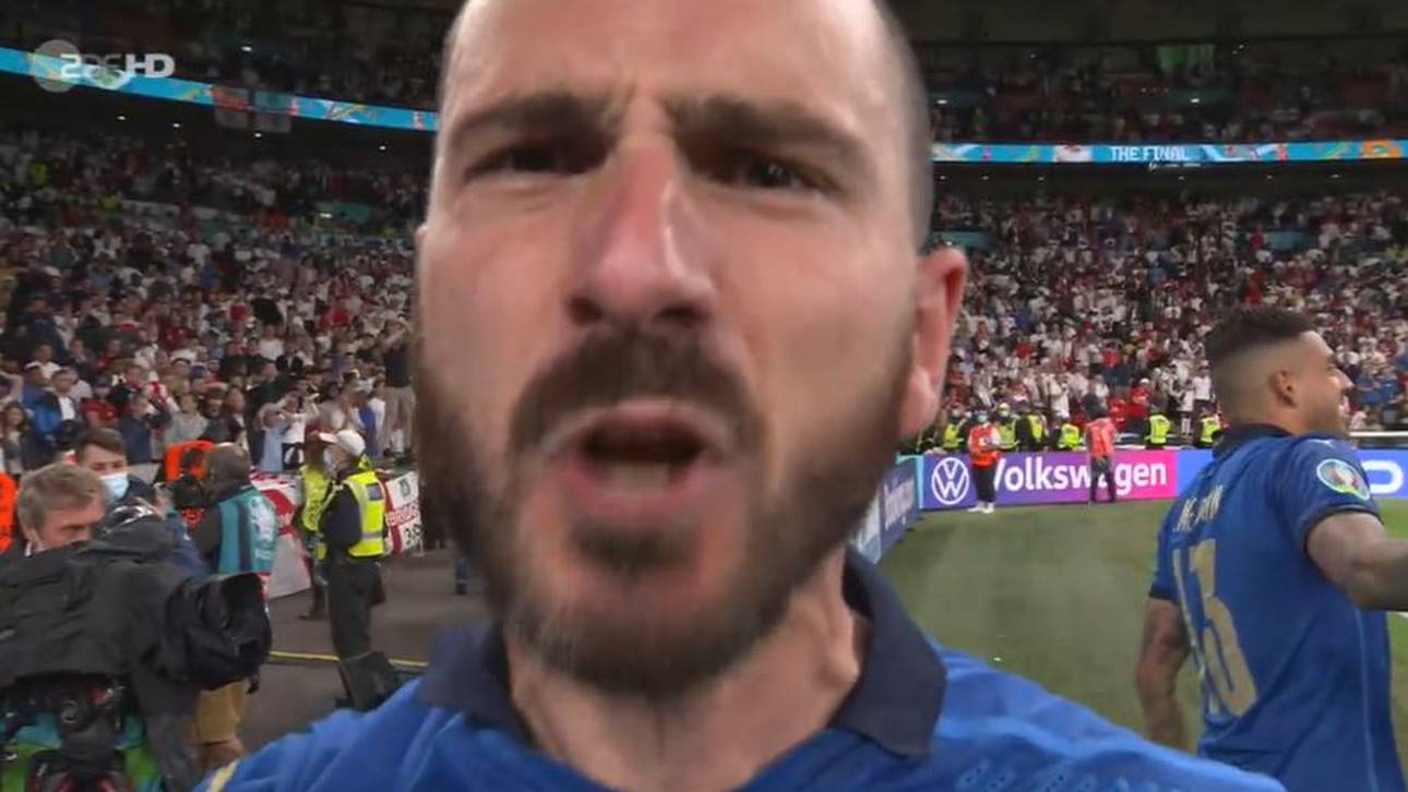 EM-Finale: Leonardo Bonucci verhöhnt Fußball-Lied von England im TV