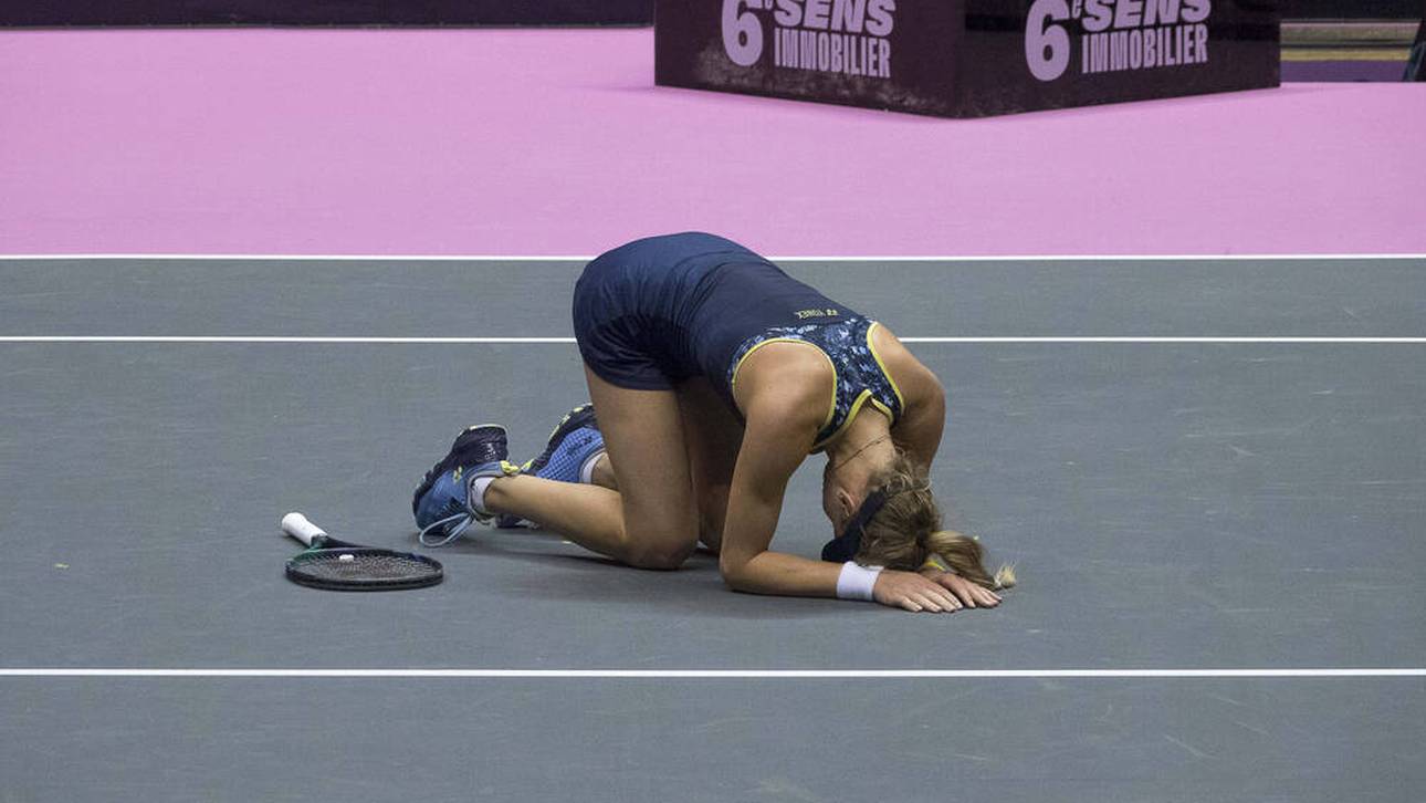 Ukrainerin weint nach Final-Niederlage