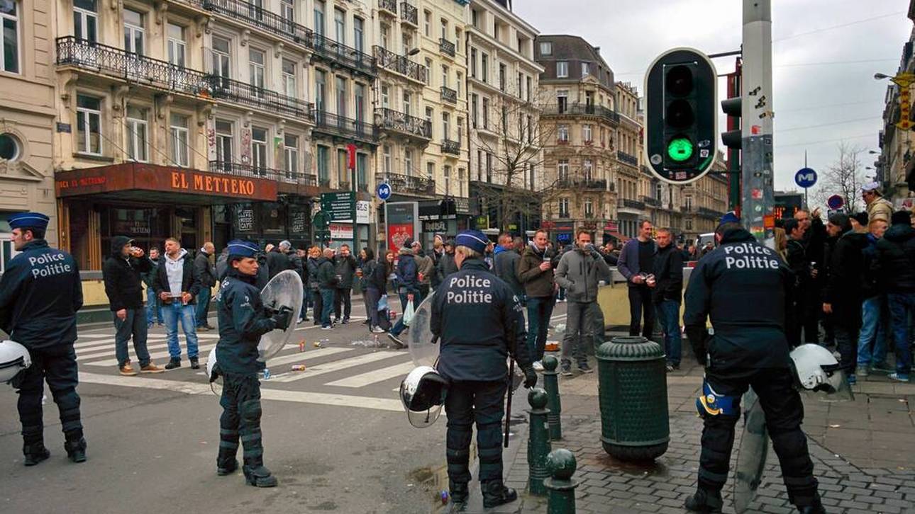 Eintracht-Fans randalieren in Antwerpen