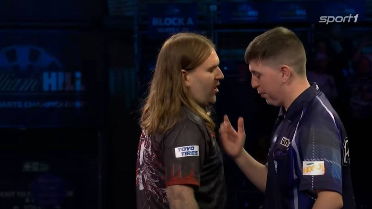 Neun-Darter-Held abgewatscht