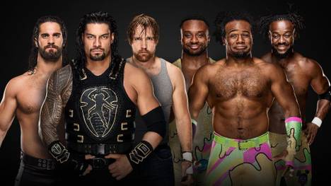 The Shield (l.) trifft bei den WWE Survivor Series auf The New Day