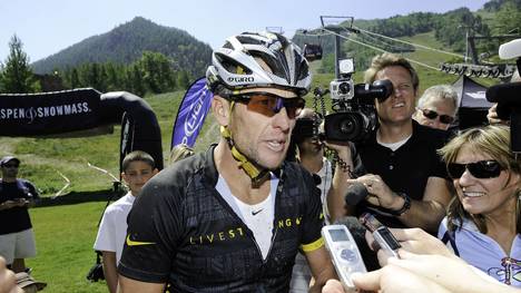 Lance Armstrong bei einem Mountainbike-Rennen