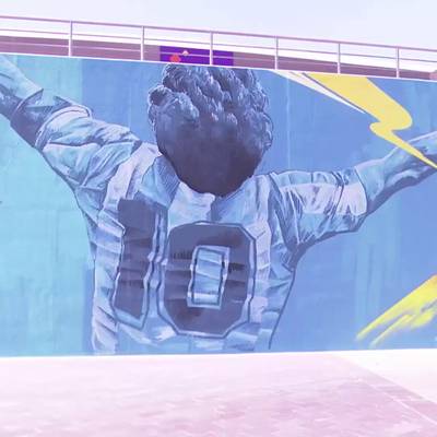 Maradona erhält Wandgemälde in Doha
