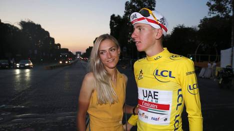 Tadej Pogacar mit Freundin Urska Zigart - selbst erfolgreiche Radsportlerin