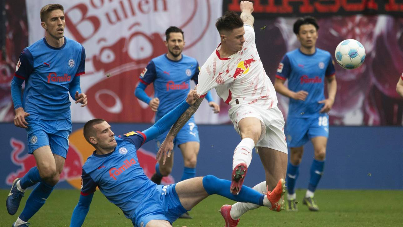 Leipzig rutscht gegen Kiel aus