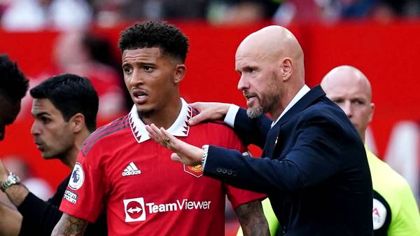 Ten Hag tritt gegen Sancho nach