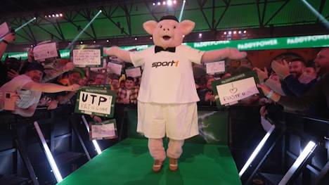Ist das vielleicht der legendärste Walk-on der Darts WM 2026? Und wer versteckt sich unter dem Kostüm? 