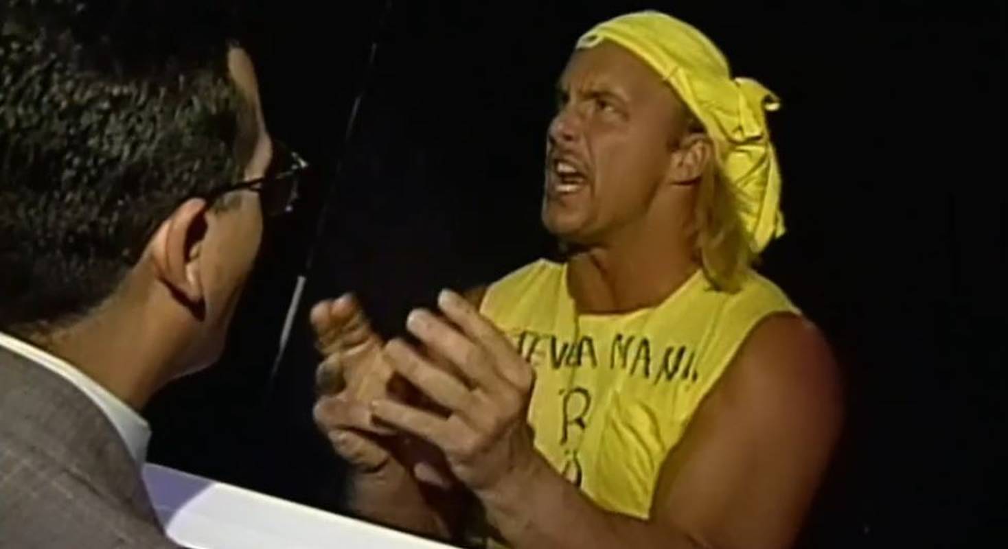 Steve Austin parodierte bei ECW seinen Kritiker Hulk Hogan