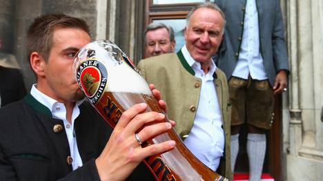 FC Bayern Muenchen Celebrate Winning The Bundesliga