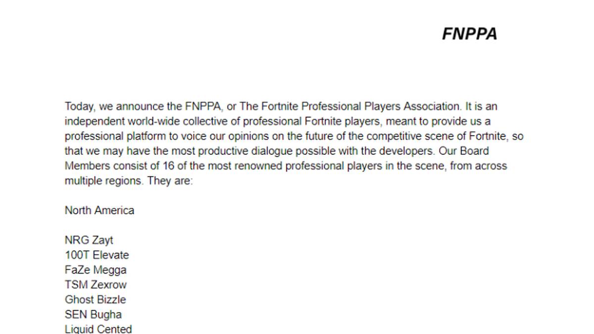 FNPPA Ankündigung