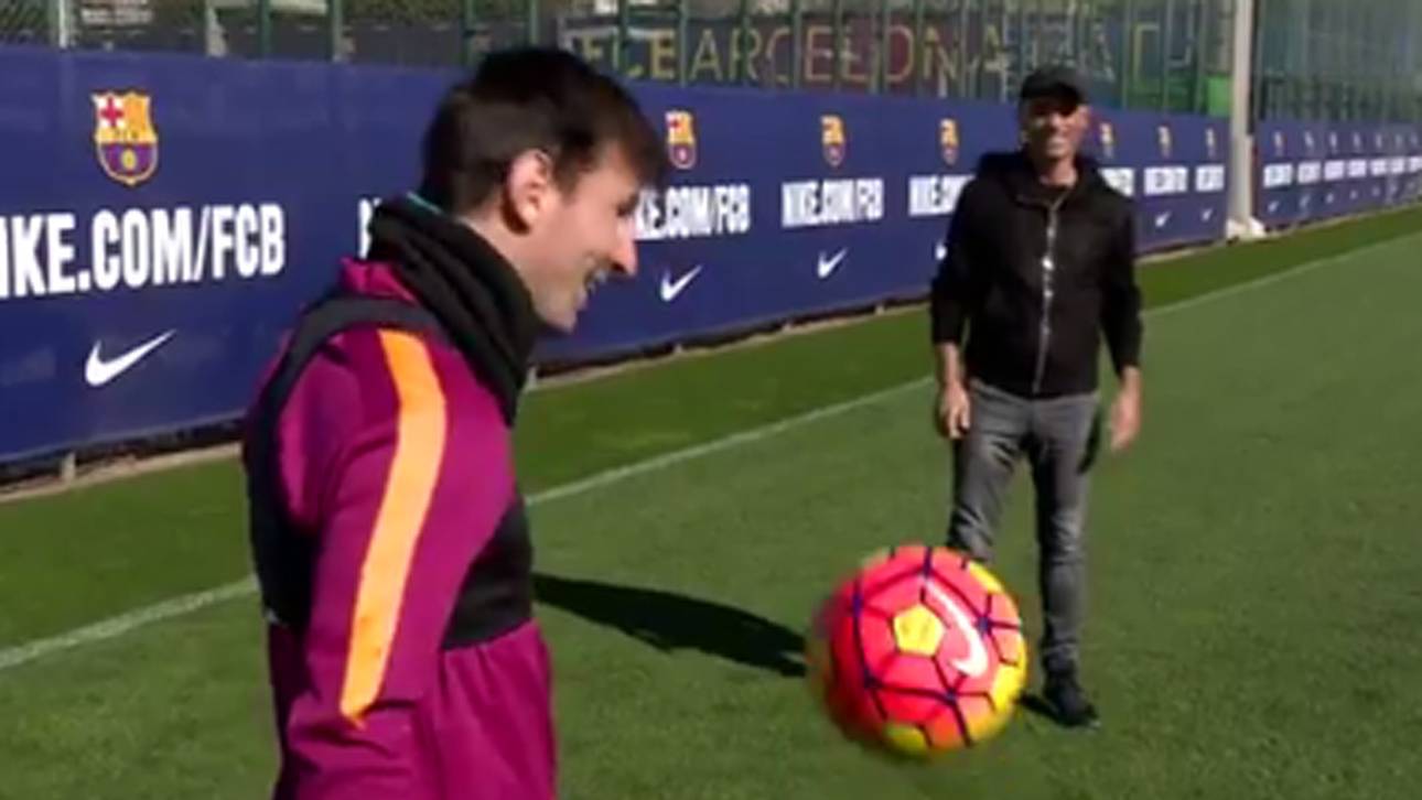 Messi legt nach: Irres Trainings-Tor