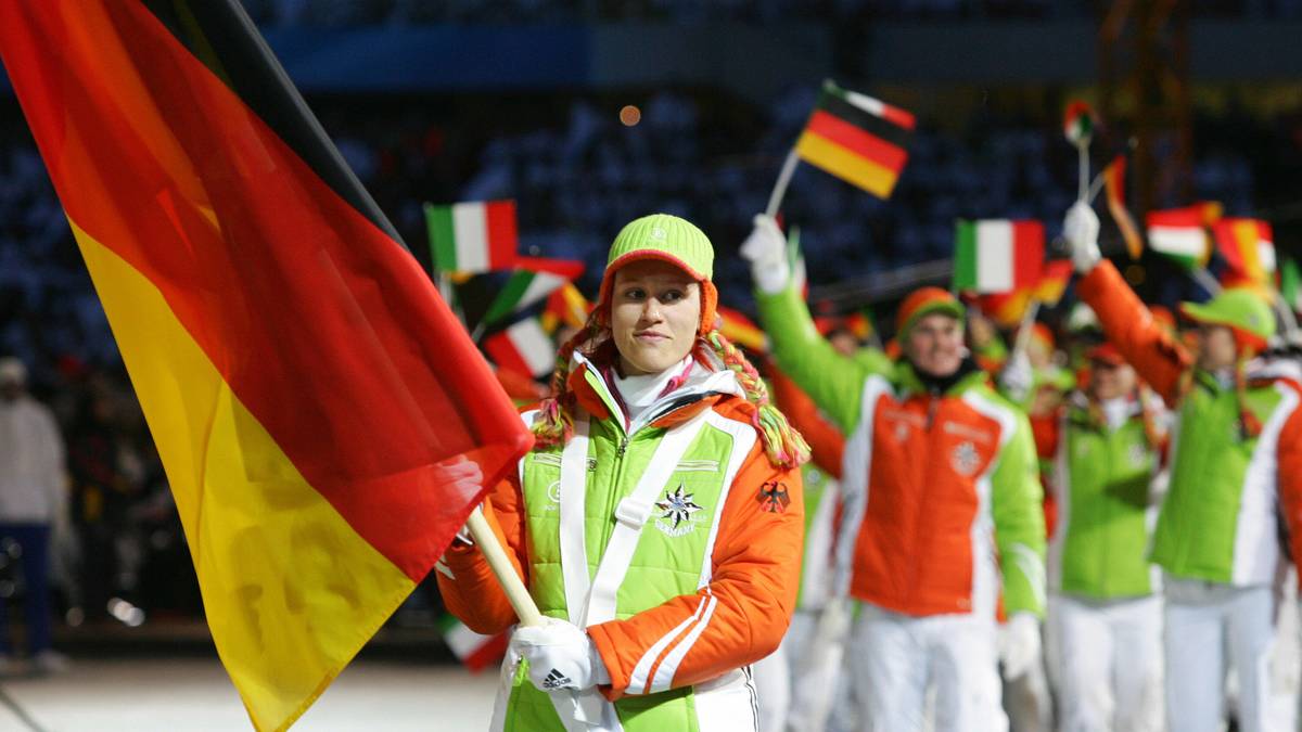 2006 in Turin: Biathletin Kati Wilhelm