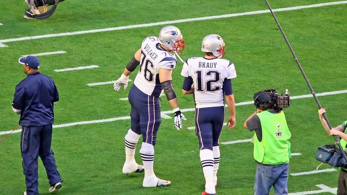 Tom Brady und Sebastian Vollmer spielten sieben Jahre gemeinsam in der NFL