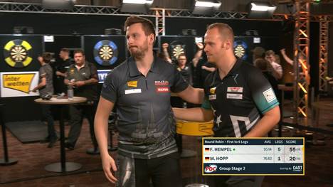 Florian Hempel lässt Max Hopp keine Chance und geht weiterhin ungeschlagen durch das Turnier.