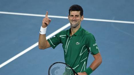 Novak Djokovic steht in seinem achten Finale bei den Australian Open