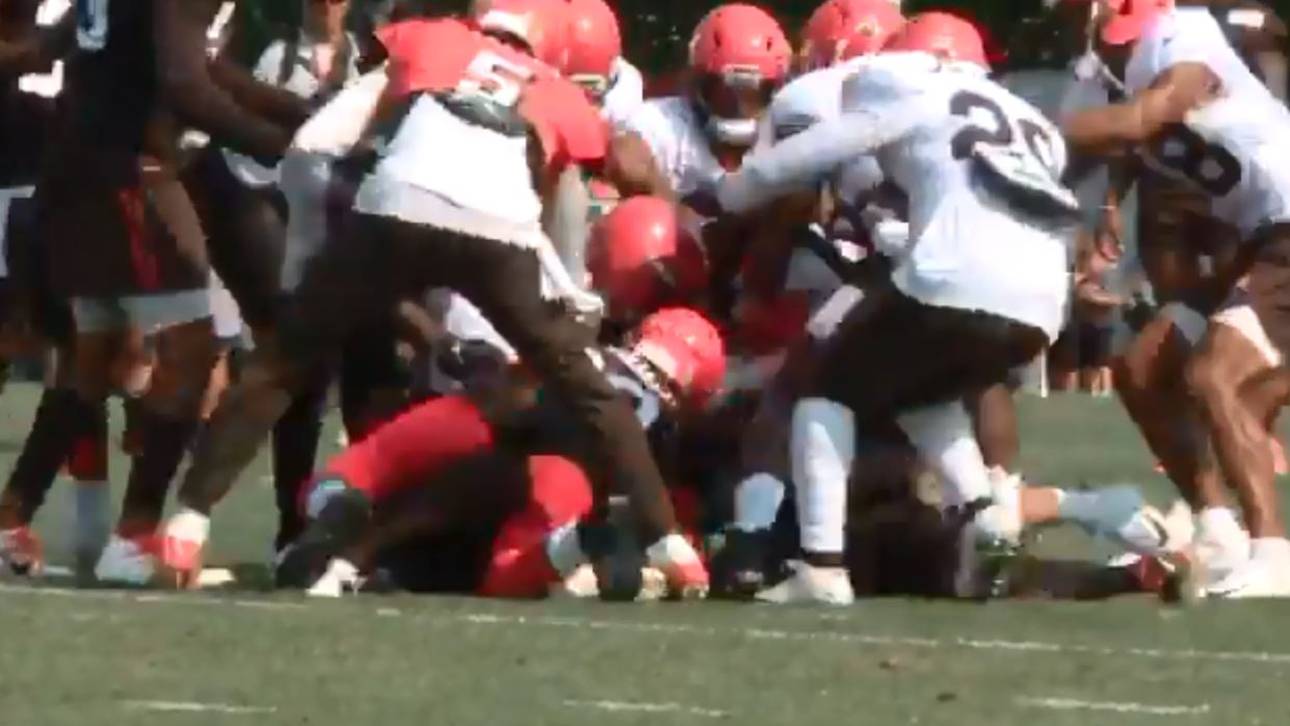 Browns-Profi wütet in NFL-Training