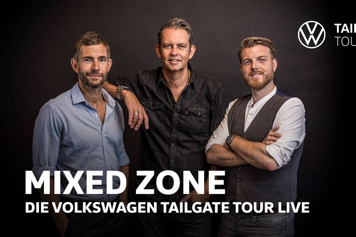 „Die Volkswagen Tailgate Tour“ ist ein Mix aus Unterhaltung mit Late-Night-Elementen und Analysen, die mit einer innovativen Visualisierung von Performance-Daten und einer 360°-Abbildung des Contents auf SPORT1 neue Perspektiven eröffnet. 