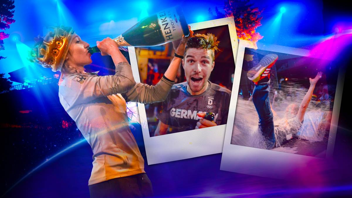 TOP - DEUTSCHES HAUS: Das Deutsche Haus in Pyeongchang wird zur Party-Hochburg. Nicht nur die deutschen Athleten bejubeln ihre Medaillen, auch Sportler anderer Länder kommen zum Feiern vorbei