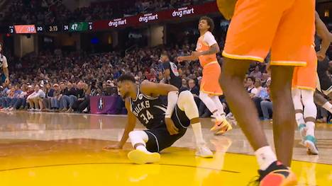 Giannis Antetokounmpo muss gegen die Cleveland Cavaliers verletzt vom Feld. Bucks-Coach Doc Rivers gibt nach der Partie ein Update zu seinem Superstar. 