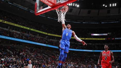 Russell Westbrook stellte im Spiel gegen die Chicago Bulls einen neuen NBA-Rekord auf