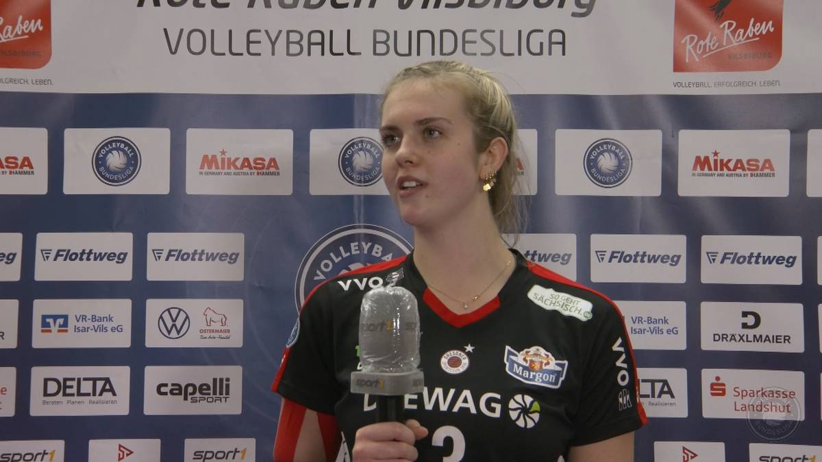 Volleyball Bundesliga: Emma Cyris nach dem DSC-Sieg in Vilsbiburg