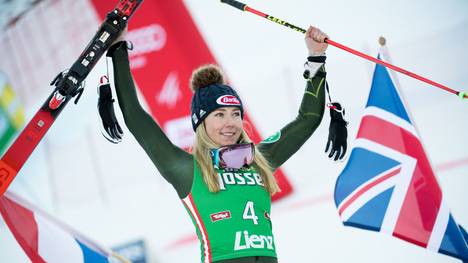 Mikaela Shiffrin sicherte sich in Lienz auch den Sieg im Slalom