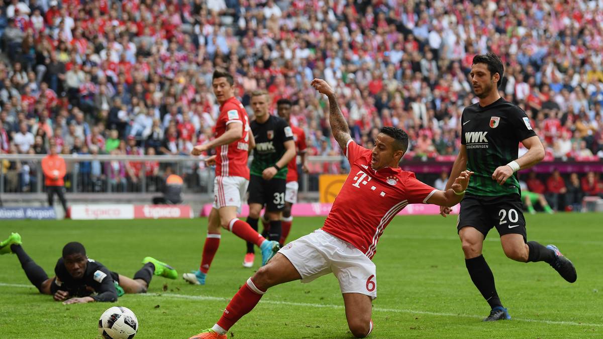 Auch Thiago trägt sich in die Torschützenliste ein. In der 61. Minute erhöht der Spanier auf 4:0