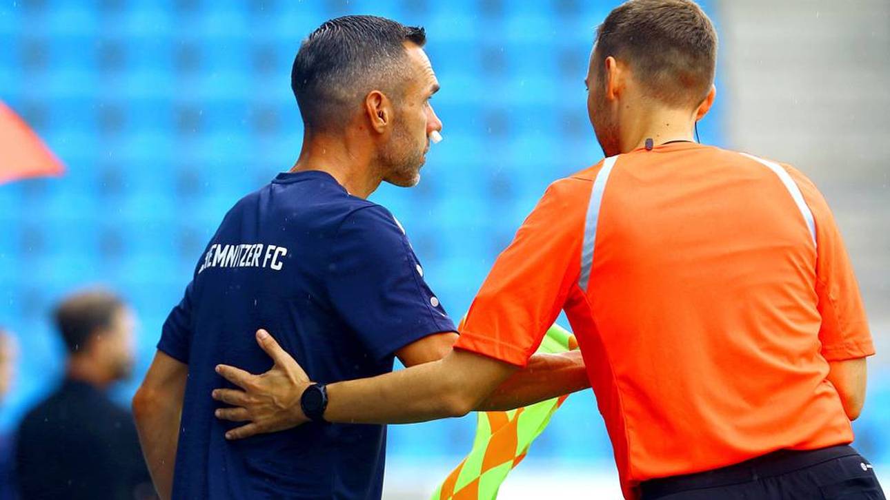 Linienrichter bricht Chemnitz-Coach Nase
