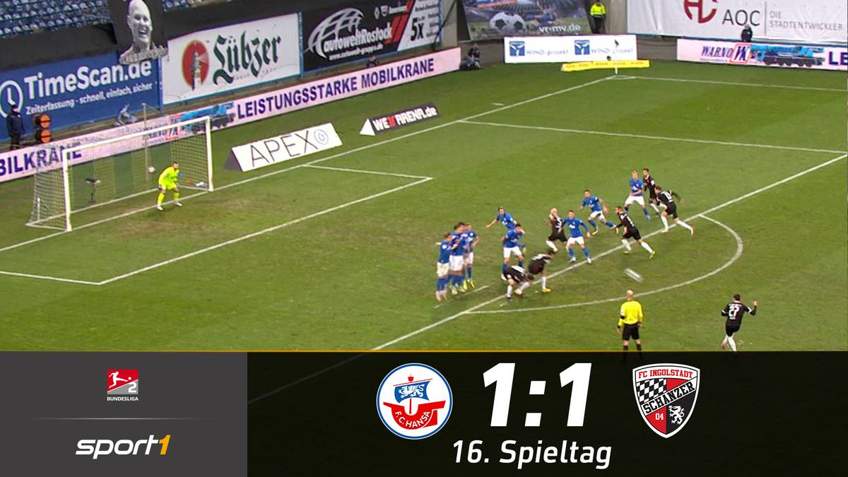 Hansa Rostock musste sich am Ende mit einem 1:1 gegen den FC Ingolstadt zufrieden geben. Während Hansa Chancenwucher betrieb, trafen die Schanzer sehenswert.