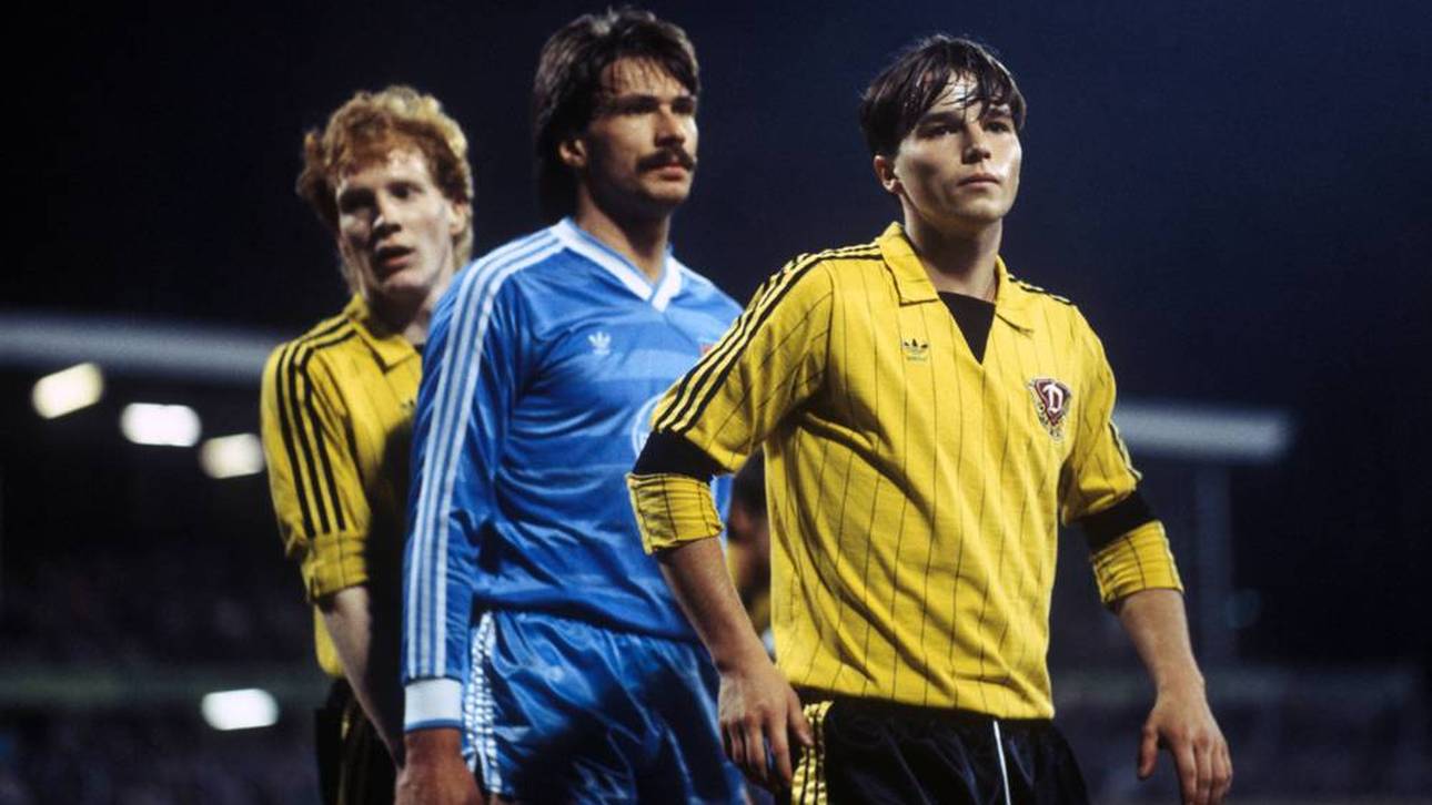 Matthias Sammer (l.) und Jörg Stübner erlebten mit Dresden einen bitteren Abend